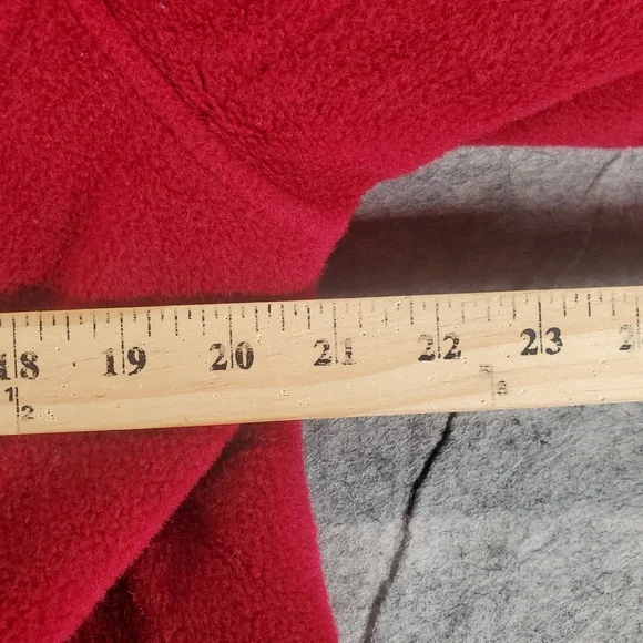 L.L Bean Chore Jacket Womens XL Petite Red 0F‎ JN7 Wool Utility Barn Overcoat - Picture 5 of 8